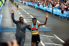 2010 BUPA Great North Run winners Adere and Gebrselassie